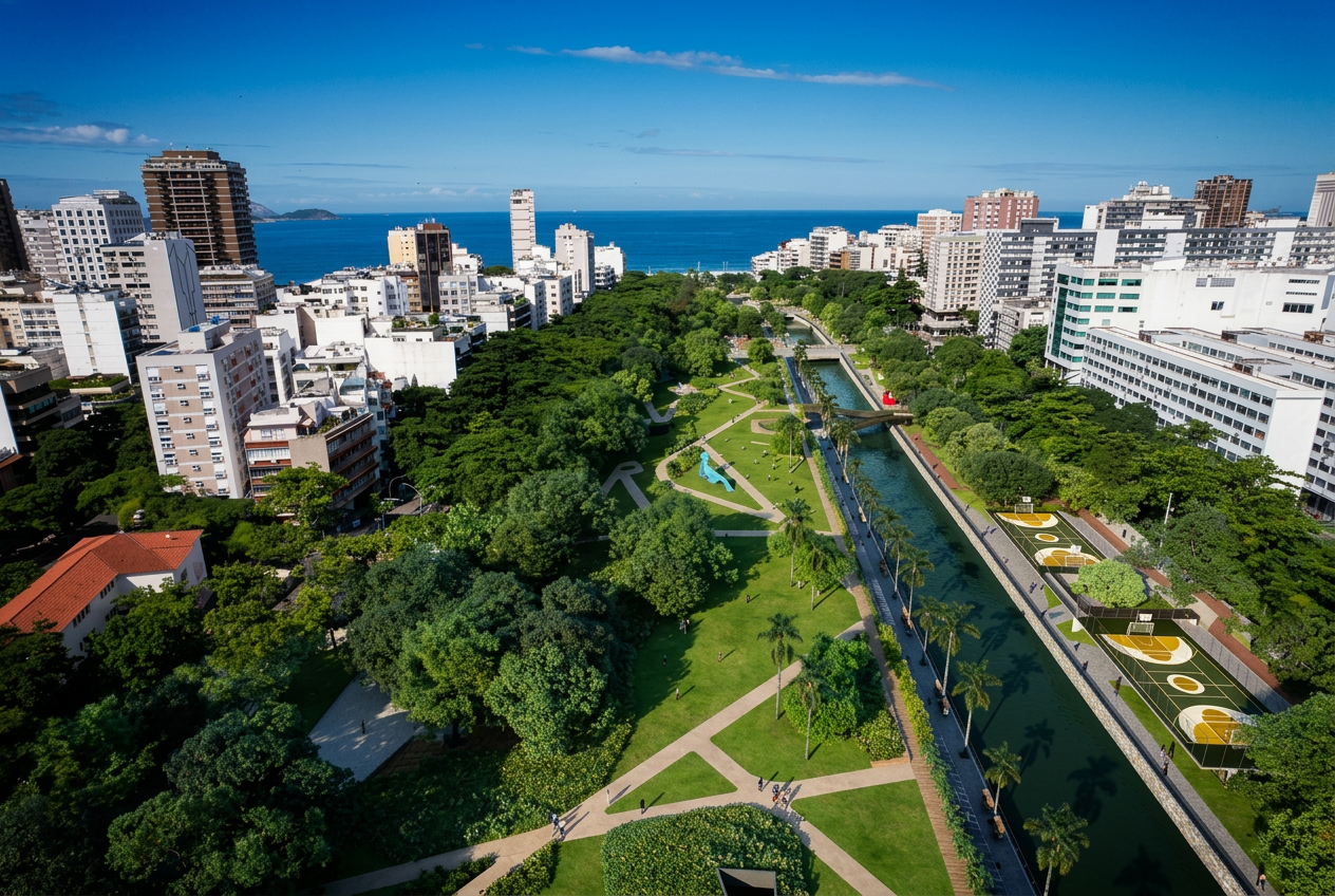 Novo Jardim de Alah revitalizado entre Ipanema e Leblon